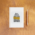 Personalized NotePad - Typographic with Custom Name - White image 3