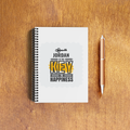 Personalized NotePad - Typographic with Custom Name - White image 5