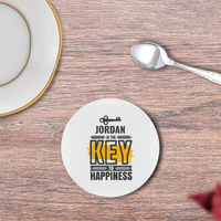 Personalized Coasters - Typographic with Custom Name