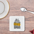 Personalized Coasters - Typographic with Custom Name - White image 2