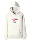 Personalized Pullover Hoodie - Modern with Custom Name -DTG Print - Off White image 4