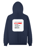 Personalized Pullover Hoodie - Modern with Custom Name -DTF Print - Navy Blue image 7
