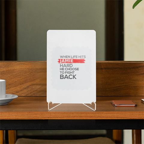 Personalized Acrylic Display Stand - Modern with Custom Name - Acrylic Display Stand Accessory