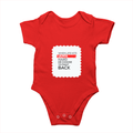 Personalized Rompers - Modern with Custom Name -DTG Print - encouraging resilience rompers - Red image 4