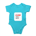 Personalized Rompers - Modern with Custom Name -DTG Print - encouraging resilience rompers - SkyBlue image 2
