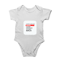 Personalized Rompers - Modern with Custom Name -DTG Print - encouraging resilience rompers - White image 1