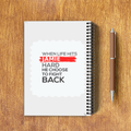 Personalized NotePad - Modern with Custom Name - NotePad Accessory - White image 2