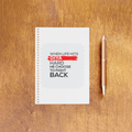 Personalized NotePad - Modern with Custom Name - NotePad Accessory - White image 3