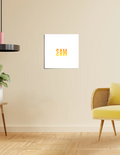 white / 14x14In