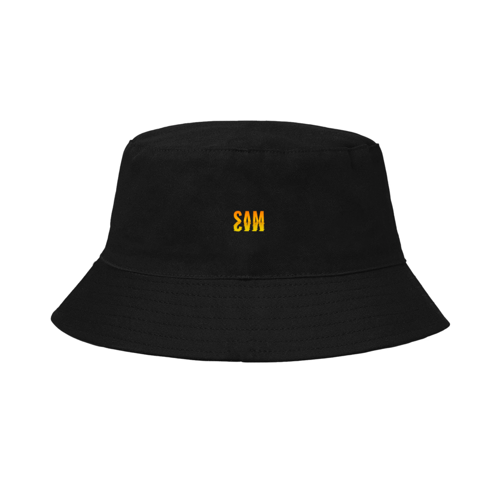 Personalized Classic Bucket Hat - Modern with Custom Name -DTG Print - energetic name classic bucket hat - Black image 1
