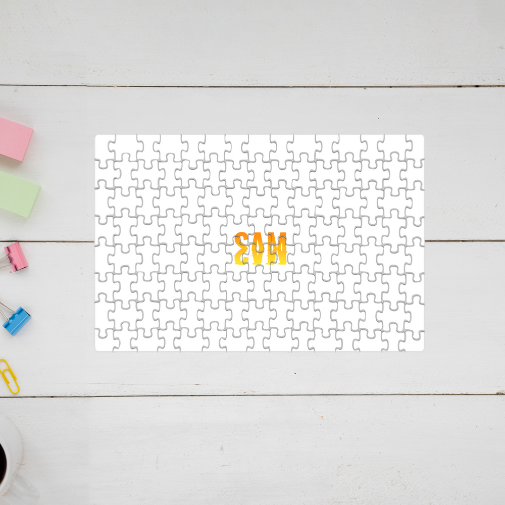 Personalized Jigsaw Puzzle - Modern with Custom Name image 1
