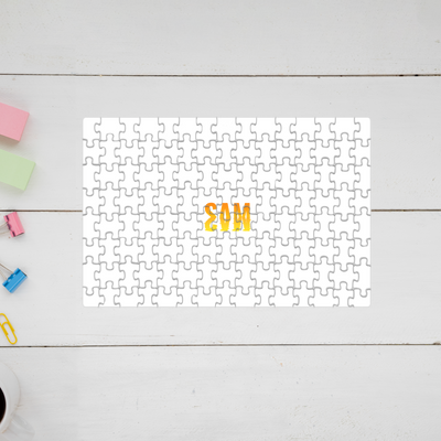 Personalized Jigsaw Puzzle - Modern with Custom Name image 1