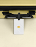 Personalized Luggage Tag - Modern with Custom Name - White image 2
