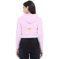 Personalized Female Cropped Hoodie - Modern with Custom Name -DTG Print - Light Baby Pink image 8