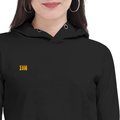 Personalized Female Cropped Hoodie - Modern with Custom Name -DTG Print - Black image 14