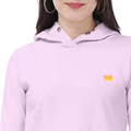 Personalized Female Cropped Hoodie - Modern with Custom Name -DTF Print - Light Baby Pink image 12