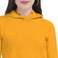 Personalized Female Cropped Hoodie - Modern with Custom Name -DTF Print - Mustard Yellow image 13