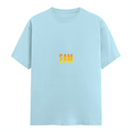 Personalized Male Classic Crew T-Shirt - Modern with Custom Name -DTG Print - Baby Blue image 5