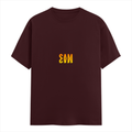 Personalized Male Classic Crew T-Shirt - Modern with Custom Name -DTG Print - Maroon image 4