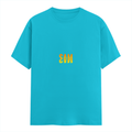Personalized Male Classic Crew T-Shirt - Modern with Custom Name -DTG Print - SkyBlue image 3