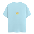 Personalized Male Classic Crew T-Shirt - Modern with Custom Name -DTG Print - Baby Blue image 10