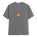 Personalized Male Classic Crew T-Shirt - Modern with Custom Name -DTG Print - Charcoal Melange image 7