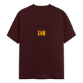 Personalized Male Classic Crew T-Shirt - Modern with Custom Name -DTG Print - Maroon image 9