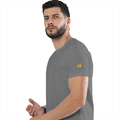 Personalized Male Classic Crew T-Shirt - Modern with Custom Name -DTG Print - Charcoal Melange image 22