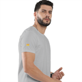 Personalized Male Classic Crew T-Shirt - Modern with Custom Name -DTG Print - Grey Melange image 26
