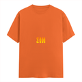Personalized Female Classic Crew T-Shirt - Modern with Custom Name -DTG Print - Orange image 5