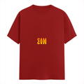 Personalized Female Classic Crew T-Shirt - Modern with Custom Name -DTG Print - Red image 2