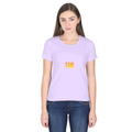 Personalized Female Classic Crew T-Shirt - Modern with Custom Name -DTF Print - Lavender image 5