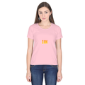 Personalized Female Classic Crew T-Shirt - Modern with Custom Name -DTF Print - Light Baby Pink image 4