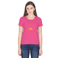 Personalized Female Classic Crew T-Shirt - Modern with Custom Name -DTF Print - Pink image 3
