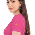 Personalized Female Classic Crew T-Shirt - Modern with Custom Name -DTF Print - Pink image 23