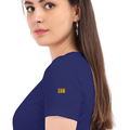 Personalized Female Classic Crew T-Shirt - Modern with Custom Name -DTF Print - Royal Blue image 22