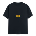 Personalized Male Classic Crew T-Shirt - Modern with Custom Name -DTF Print - Navy Blue image 2