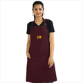 Personalized Apron - Modern with Custom Name -DTG Print - Maroon image 2