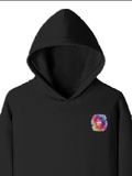 Personalized Pullover Hoodie - Abstract with Custom Name -DTG Print - Black image 10