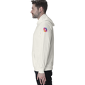 Personalized Pullover Hoodie - Abstract with Custom Name -DTF Print - Off White image 19