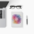 Personalized Notebook - Abstract with Custom Name - White image 2