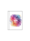 Personalized Notebook - Abstract with Custom Name - White image 3