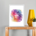 white / A4 Frame Poster