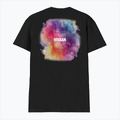 Personalized Male V Neck T-Shirt - Abstract with Custom Name -DTG Print - Black image 7