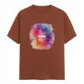 Personalized Male Classic Crew T-Shirt - Abstract with Custom Name -DTG Print - Copper image 5