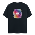 Personalized Male Classic Crew T-Shirt - Abstract with Custom Name -DTG Print - Navy Blue image 7