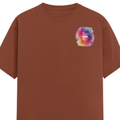 Personalized Male Classic Crew T-Shirt - Abstract with Custom Name -DTG Print - Copper image 15
