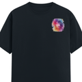 Personalized Male Classic Crew T-Shirt - Abstract with Custom Name -DTG Print - Navy Blue image 12