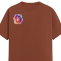Personalized Male Classic Crew T-Shirt - Abstract with Custom Name -DTG Print - Copper image 20