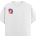 Personalized Male Classic Crew T-Shirt - Abstract with Custom Name -DTG Print - White image 16